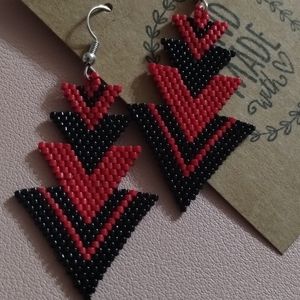 Handmade beaded earrings